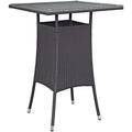 East End Imports Convene Small Outdoor Patio Bar Table- Espresso EEI-1955-EXP